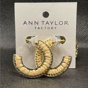 NWT- Ann Taylor Raffia Wrap earrings